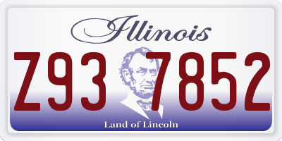 IL license plate Z937852