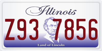 IL license plate Z937856