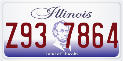 IL license plate Z937864