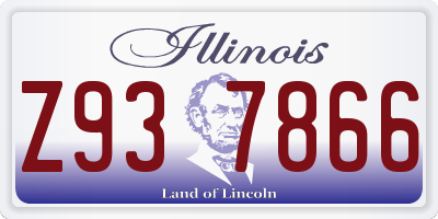 IL license plate Z937866