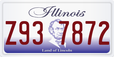 IL license plate Z937872