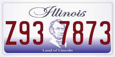 IL license plate Z937873