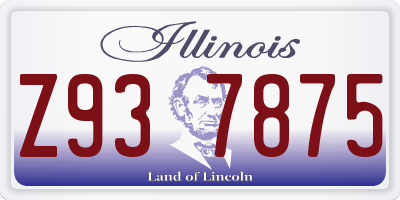 IL license plate Z937875