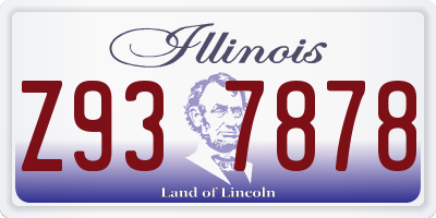 IL license plate Z937878