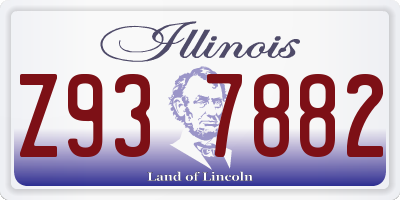 IL license plate Z937882