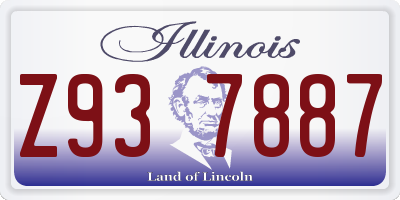 IL license plate Z937887