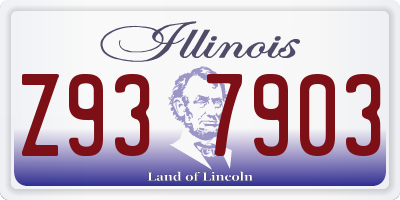 IL license plate Z937903