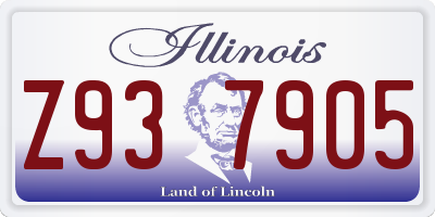 IL license plate Z937905