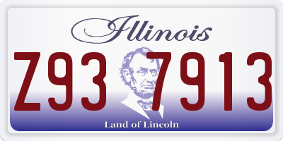 IL license plate Z937913