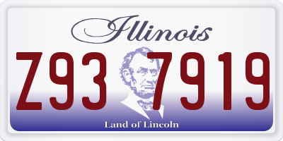 IL license plate Z937919