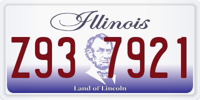 IL license plate Z937921