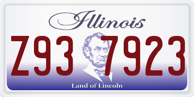 IL license plate Z937923