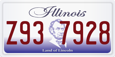 IL license plate Z937928