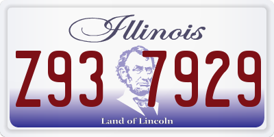 IL license plate Z937929