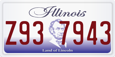 IL license plate Z937943