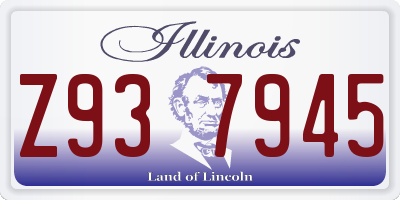 IL license plate Z937945