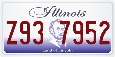 IL license plate Z937952