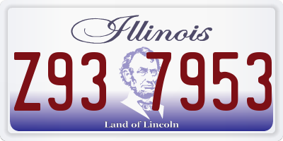 IL license plate Z937953