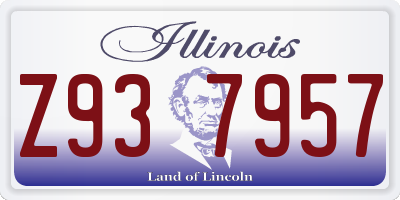 IL license plate Z937957