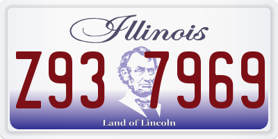 IL license plate Z937969