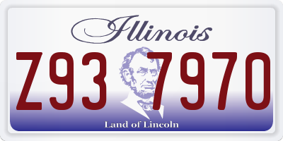 IL license plate Z937970