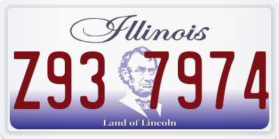 IL license plate Z937974