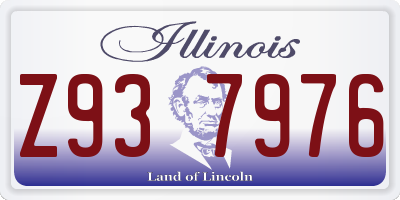 IL license plate Z937976