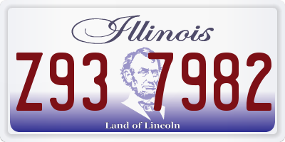 IL license plate Z937982