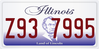 IL license plate Z937995