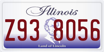 IL license plate Z938056