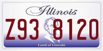 IL license plate Z938120