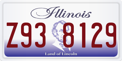 IL license plate Z938129
