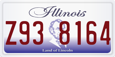 IL license plate Z938164