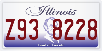 IL license plate Z938228