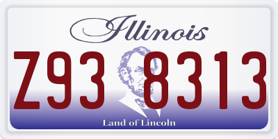 IL license plate Z938313
