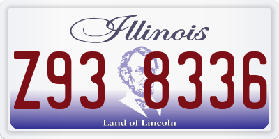IL license plate Z938336