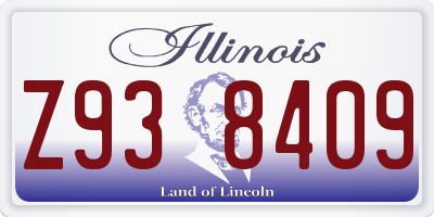 IL license plate Z938409