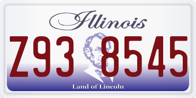 IL license plate Z938545
