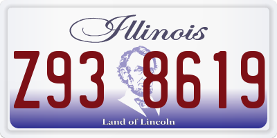 IL license plate Z938619