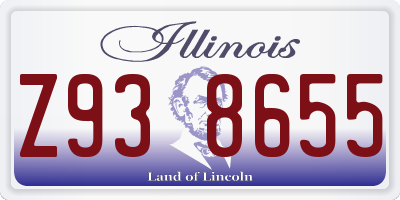 IL license plate Z938655