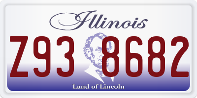 IL license plate Z938682