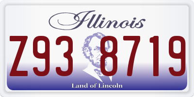 IL license plate Z938719