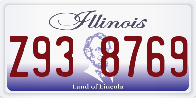 IL license plate Z938769