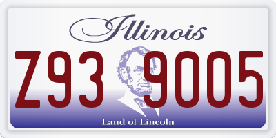 IL license plate Z939005