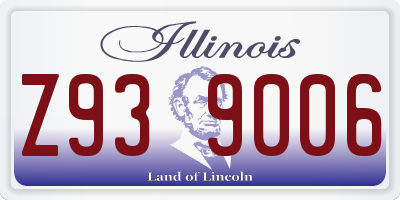 IL license plate Z939006