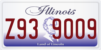IL license plate Z939009