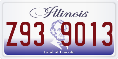 IL license plate Z939013