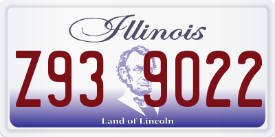 IL license plate Z939022