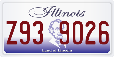 IL license plate Z939026