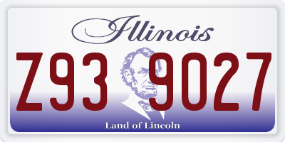 IL license plate Z939027